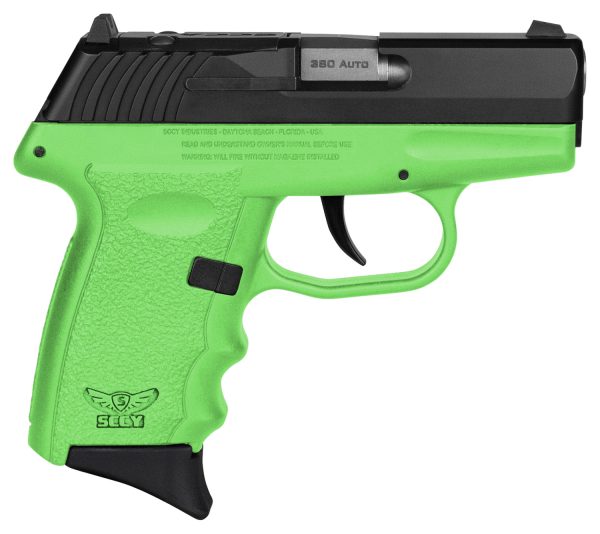 SCCY CPX-3CBLGRDRG3       380 2.96 10R NS BLK/LIME