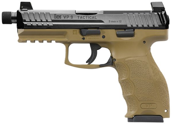 HK 81000775 VP9 TACT       FDE  W/ 3-10RD MAGS NS