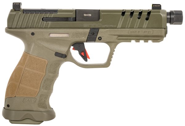 SAR USA SAR9SOCOMOD  SAR9 SOCOM OD GRN   9MM 17/21
