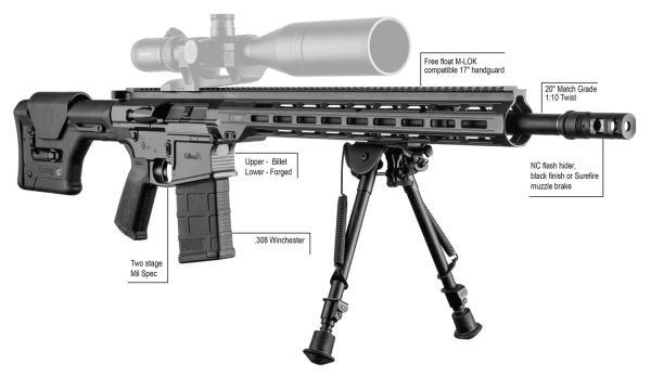 GILBOA G20308SAB  MATCH RIFLE 308 WIN BLK