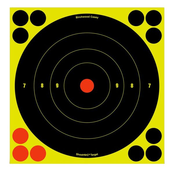 BIR 34805          SHOOT-N-C 8″  BULLSEYE      6PK