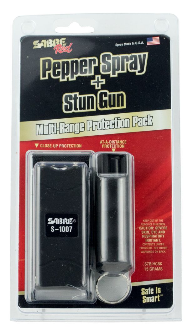 SEC S7BHCBK     STUN GUN/PEPPER SPRAY COMBO PACK
