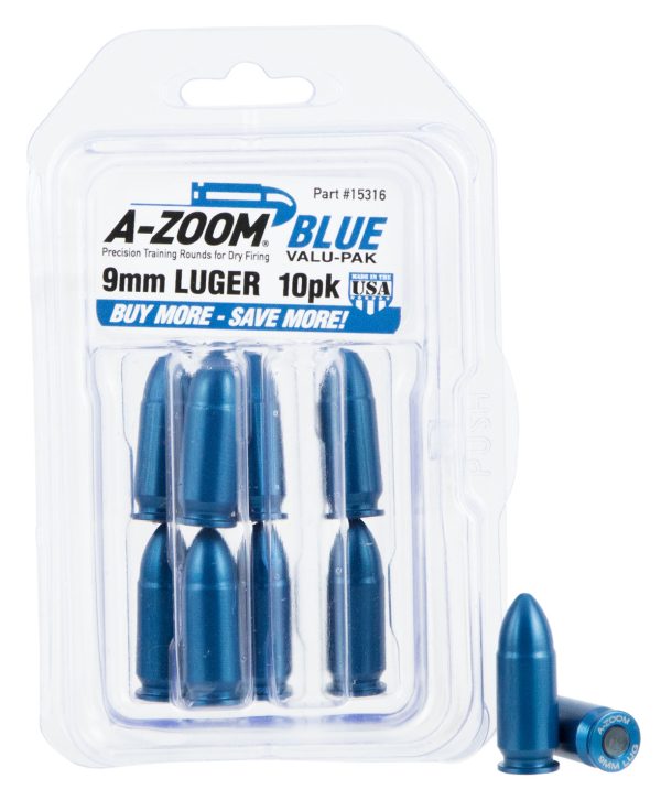 AZOOM 15316      BLUE SNAP CAPS 9MM           10PK