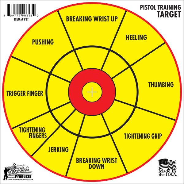 PROSHOT PTT-6PK       12″ PSTL TRAINING TARGET 6PK