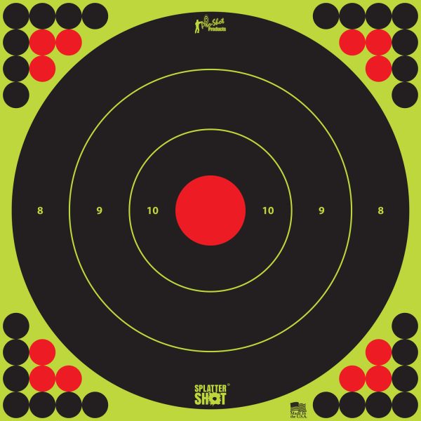 PROSHOT LONGRANGE17.25-5PK 17.25″ SPLT BULLSEYE