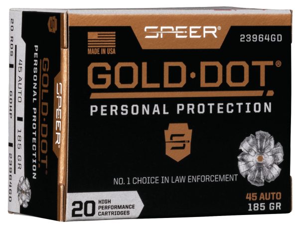 SPEER 23964GD GOLD DOT   45A    185 HP      20/10