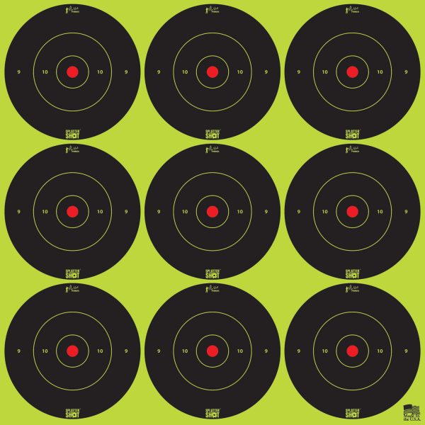 PROSHOT 2B-GREEN-108      2″ SPLATTER BULLSEYE TRG
