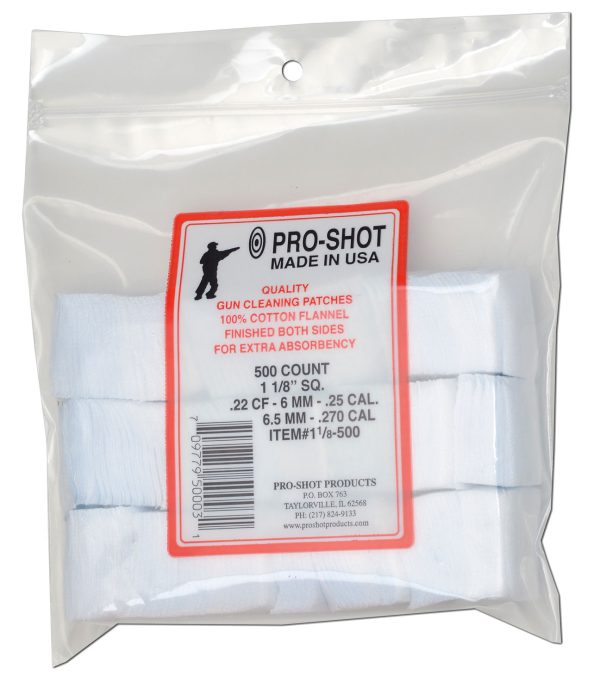 PROSHOT 11/8-500    .22-270CAL 11/8″  PATCH 500