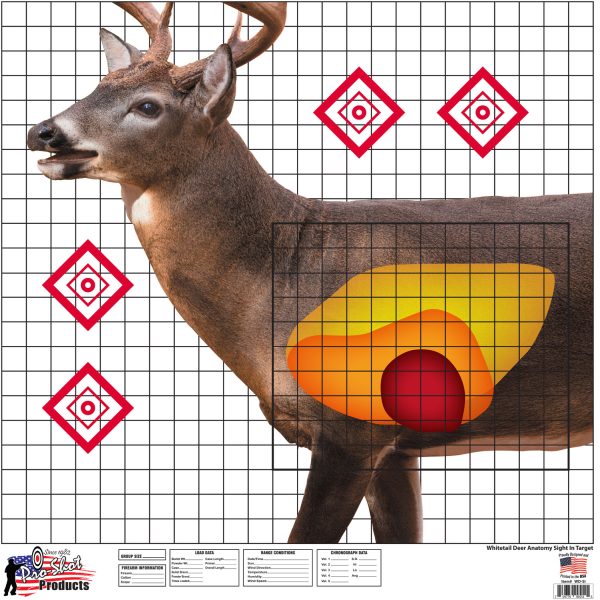 PROSHOT WDSI-5PK  25X25 WHTTAL SIGHT-IN TRGT