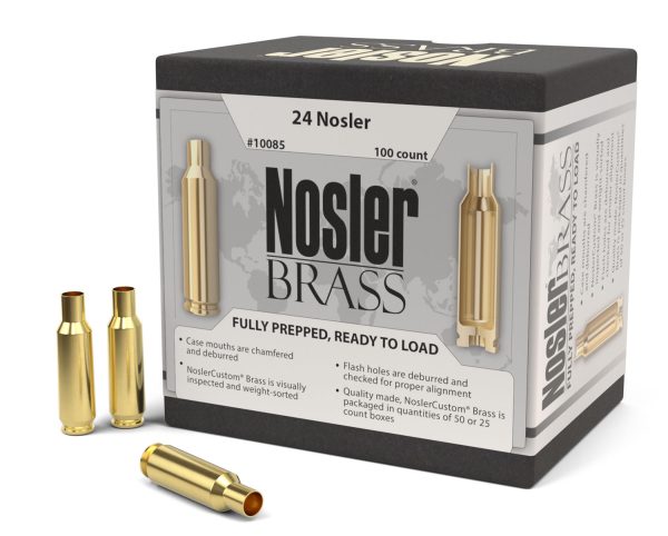 NOS 10085 CUSTOM BRASS 24 NOSLER    100