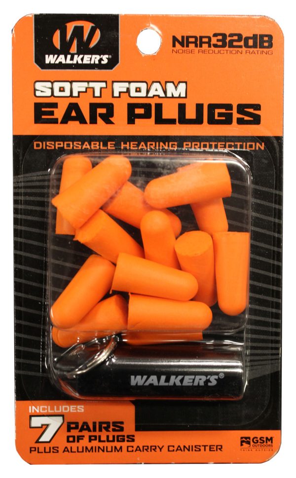 WLKR GWP-PLGCAN-OR     7PK ORG FOAM PLUG W/CASE