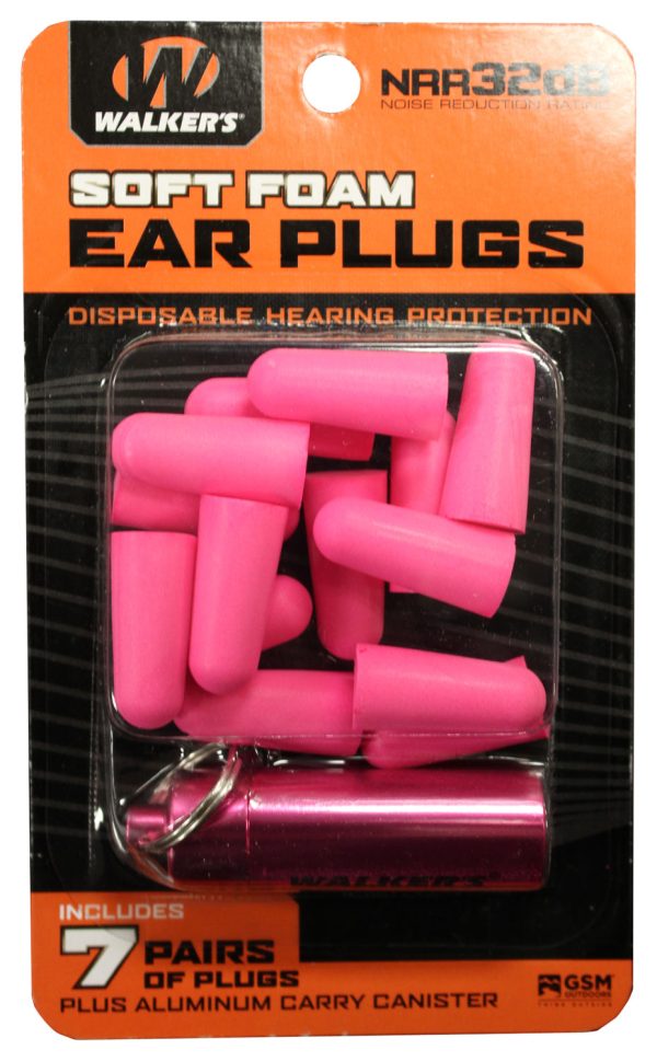 WLKR GWP-PLGCAN-PK     7PK PNK FOAM PLUG W/CASE