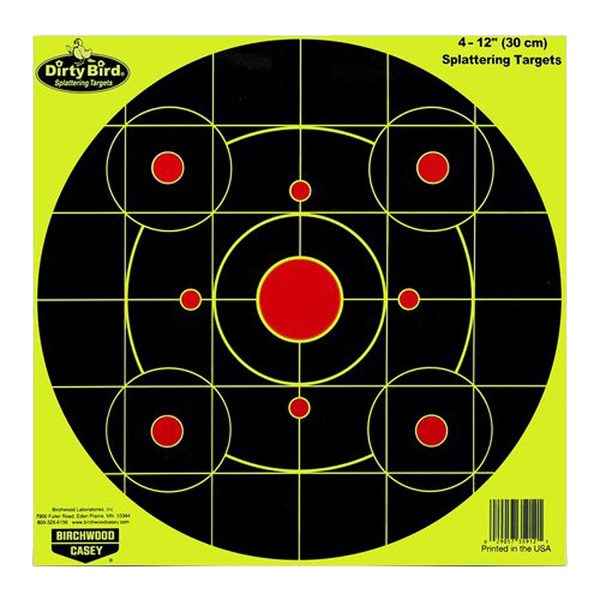 BIR 35925          DIRTYBRD 12″YELW BULLSEYE  25PK