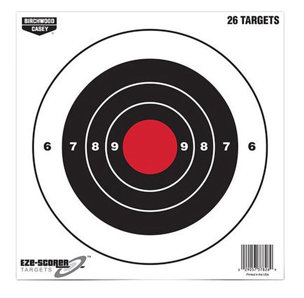BIR 37826          EZESCORER 8″BLLEYE PAPER   26PK