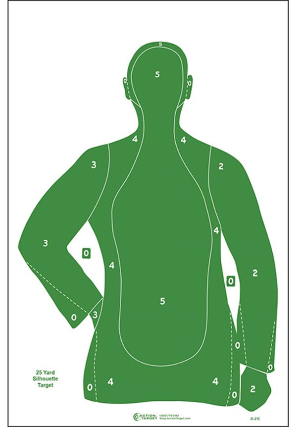 ACTION B21EGREEN100   QUAL SILHTE  TARGET    100BX