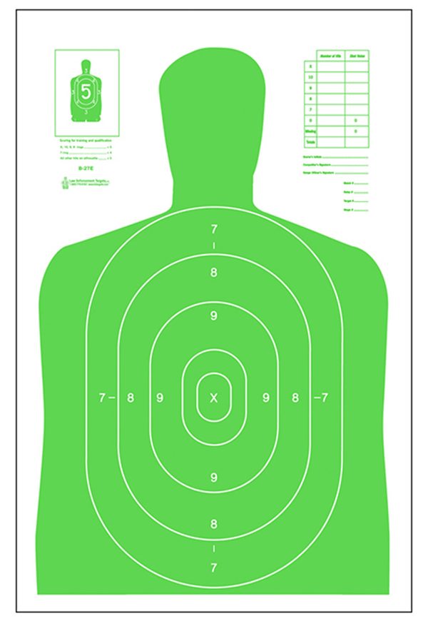 ACTION B27ELGR100     HIVIS FLRSNT TARGET GR 100BX