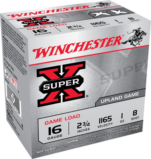 WIN XU168      SUPER-X     16 2.75 8SH   1OZ 25/10