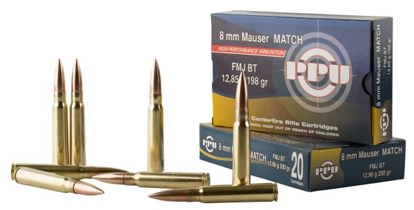 PPU PPM8 8MM MAU 200 FMJ MATCH 20/10