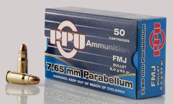 PPU PPH765P     7.65PARA (30LUG) 93 FMJ      50/20