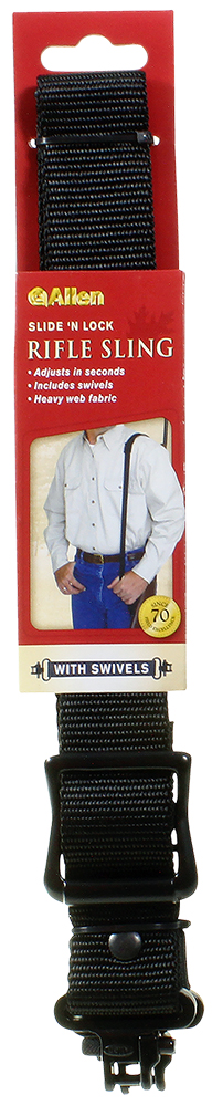 ALLEN 8451   SLIDE AND LOCK WEB  SLING         BLK