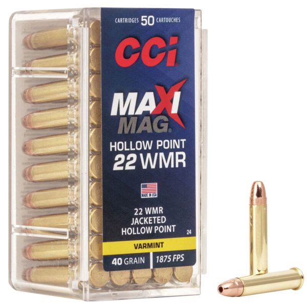 CCI 0024  22WMR      MAXI-MAG  40 JHP        50/40