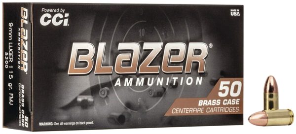 CCI 5200    BLAZER BRASS 9MM  115 FMJ        50/20