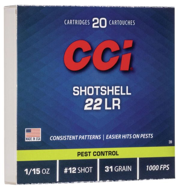 CCI 0039      22LR  SHOTSHELL #12  31GR     20/100