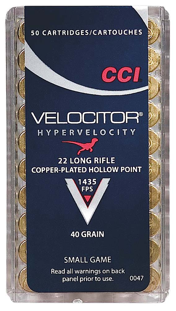 CCI 0047  22LR       VELOCITOR 40 CPHP      50/100