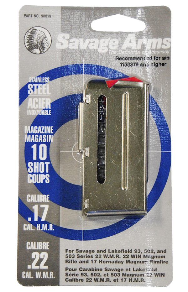 SAV 90019 MAG 93SER 22WMR/17HMR SS            10RD