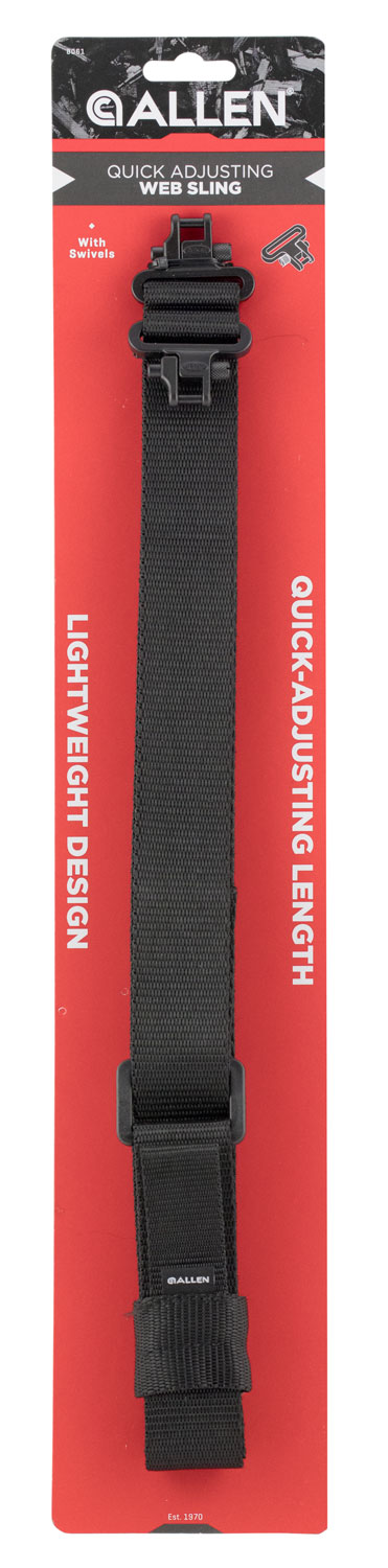 ALLEN 8061   QA SLING W/SWIVELS BLK