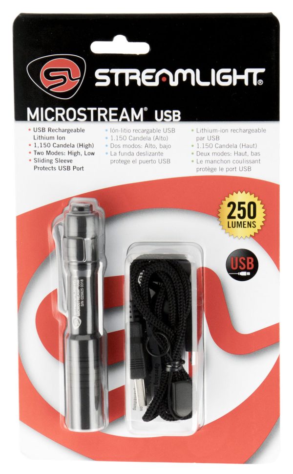STL 66601  MICROSTREAM USB POCKET LIGHT CLAM BLK