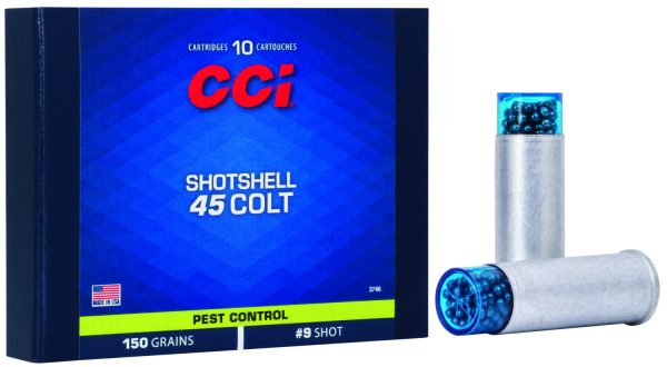 CCI 3746      45CLT  SHOTSHELL #9  150GR     10/20