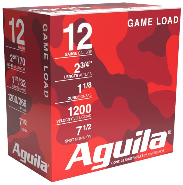 AGUILA 1CHB1217 GAME     12G 2.75 #7.5 11/8  25/10
