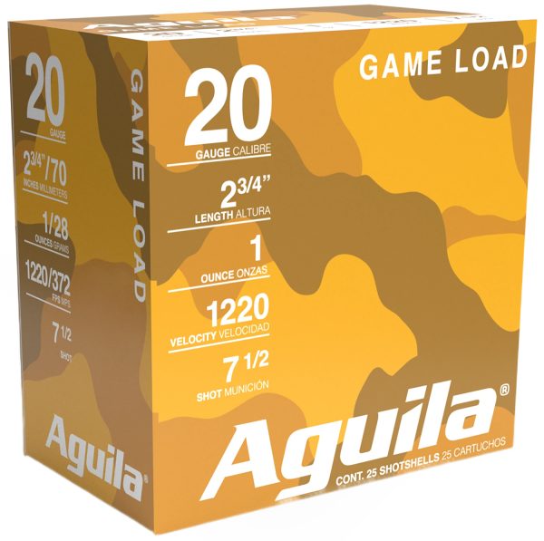 AGUILA 1CHB2007 GAME LD  20G 2.75 #7.5 1OZ   25/10
