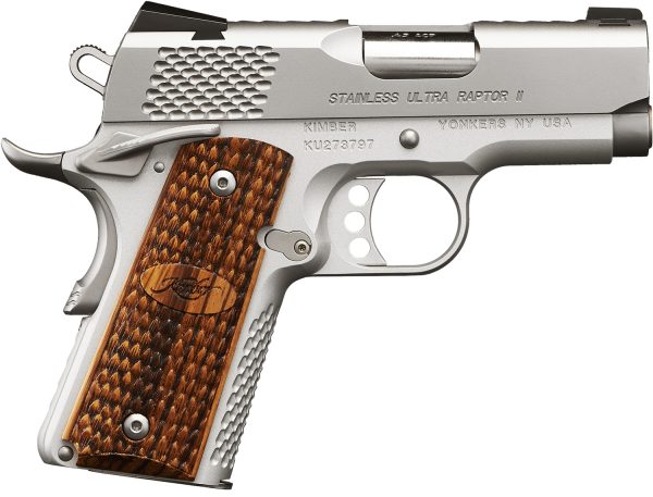 KIMBER 3200375 STNLESS ULTRA RAPTOR II 45ACP 3 7+1