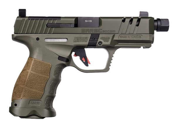 SAR USA SAR9CSOCOMOD SAR9C SOCOM OD GRN  9MM 15/21