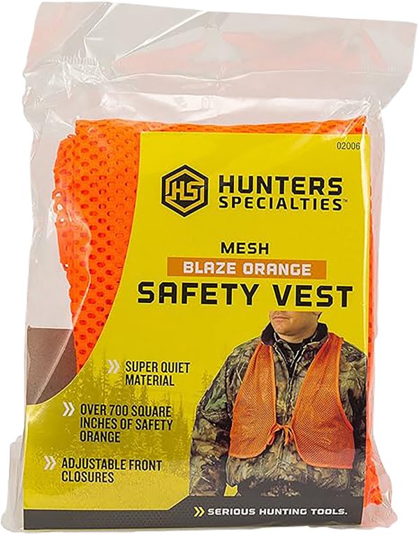 HS HS-02006         ADULT MESH SAFETY VEST BLZ ORG