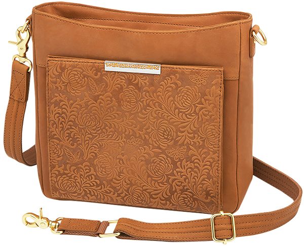 GTM  GTM-98/SADDLE    SLIM CROSSBODY BRUSHD LMBSKN